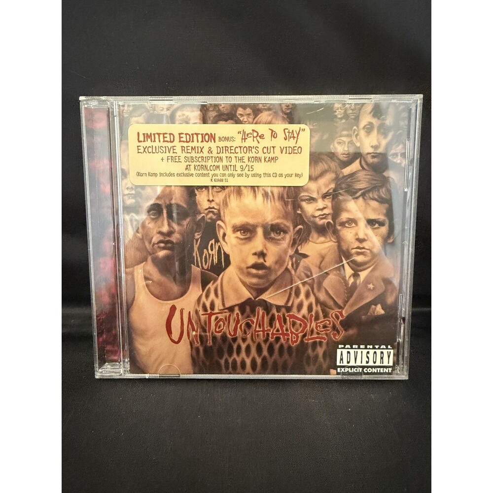 Korn Untouchables CD 2002 Epic Immortal Nu Metal Album Here to Stay Thoughtless